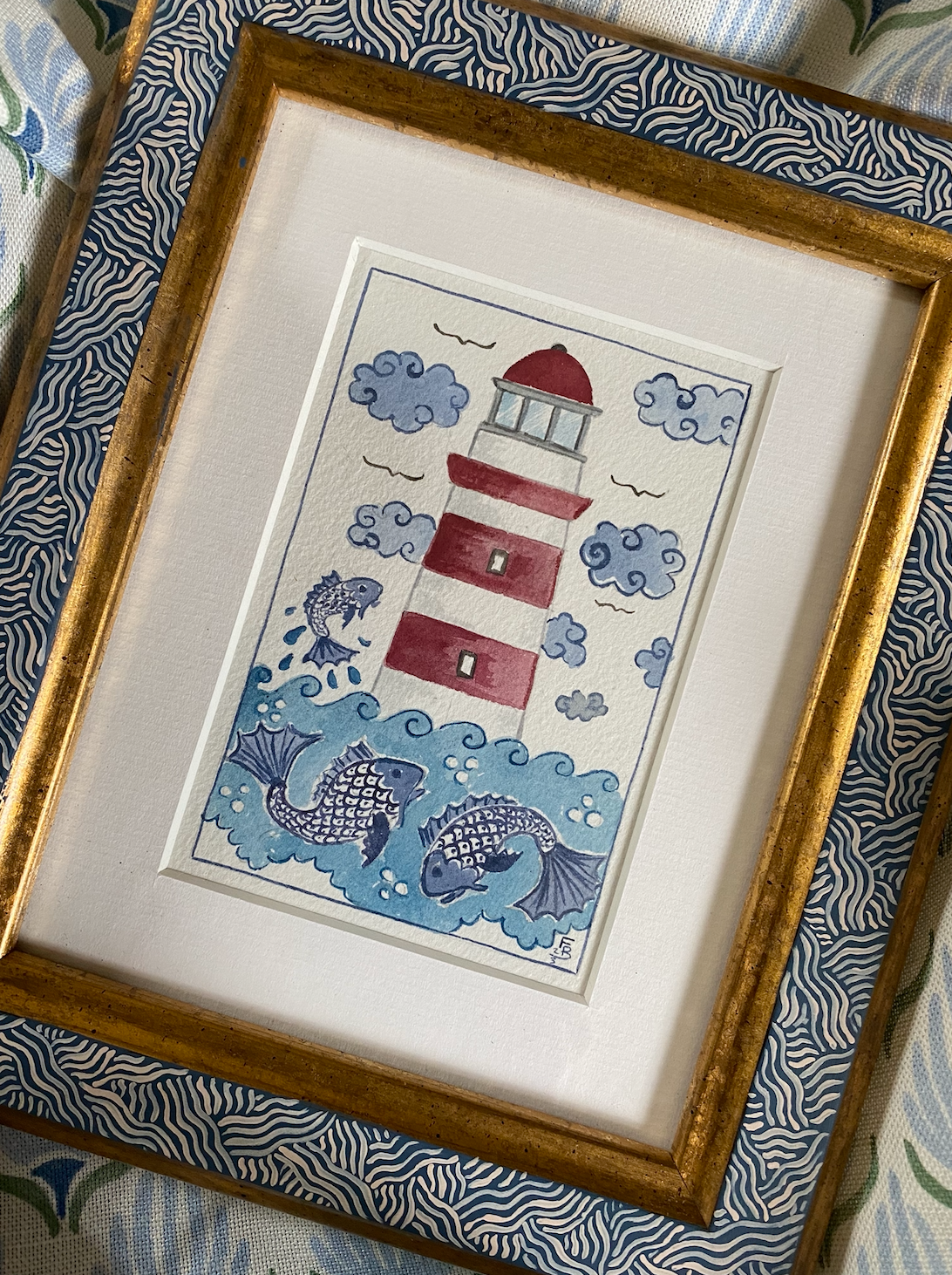 The Seaside Collection - Lighthouse and lively fish