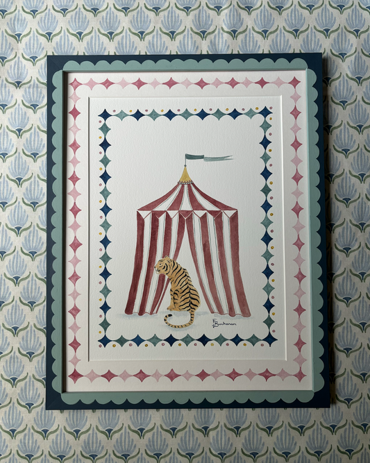 Circus Tiger Framed Print