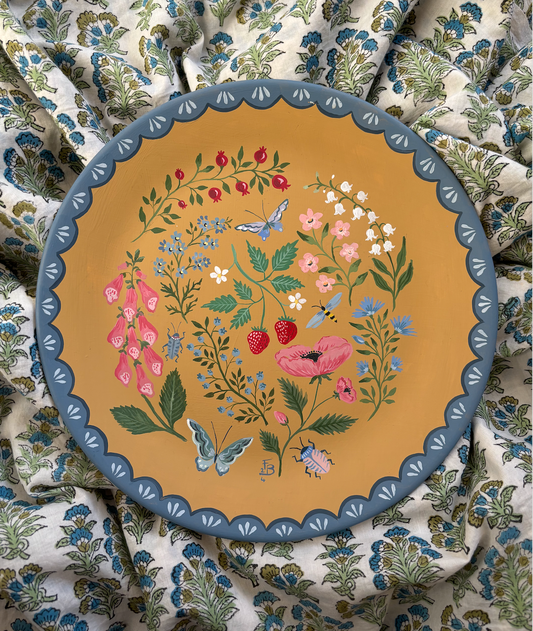 Large decorative plate - Summer on a plate